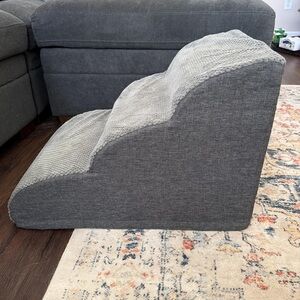 Gray Pet Stair Ramp - Neutral Gray Home Accent